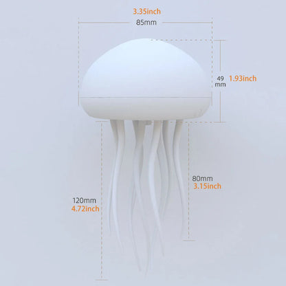 Jellyfish Lamp Rechargeable Jellyfish Bedside Lamp RGB Gradient Jellyfish Table Lamp Jellyfish Desk Lamp for Home Office Decor