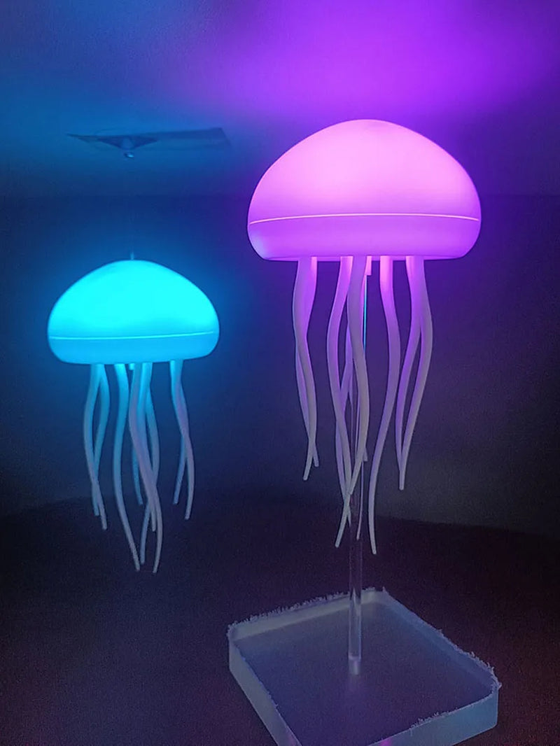 Jellyfish Lamp Rechargeable Jellyfish Bedside Lamp RGB Gradient Jellyfish Table Lamp Jellyfish Desk Lamp for Home Office Decor
